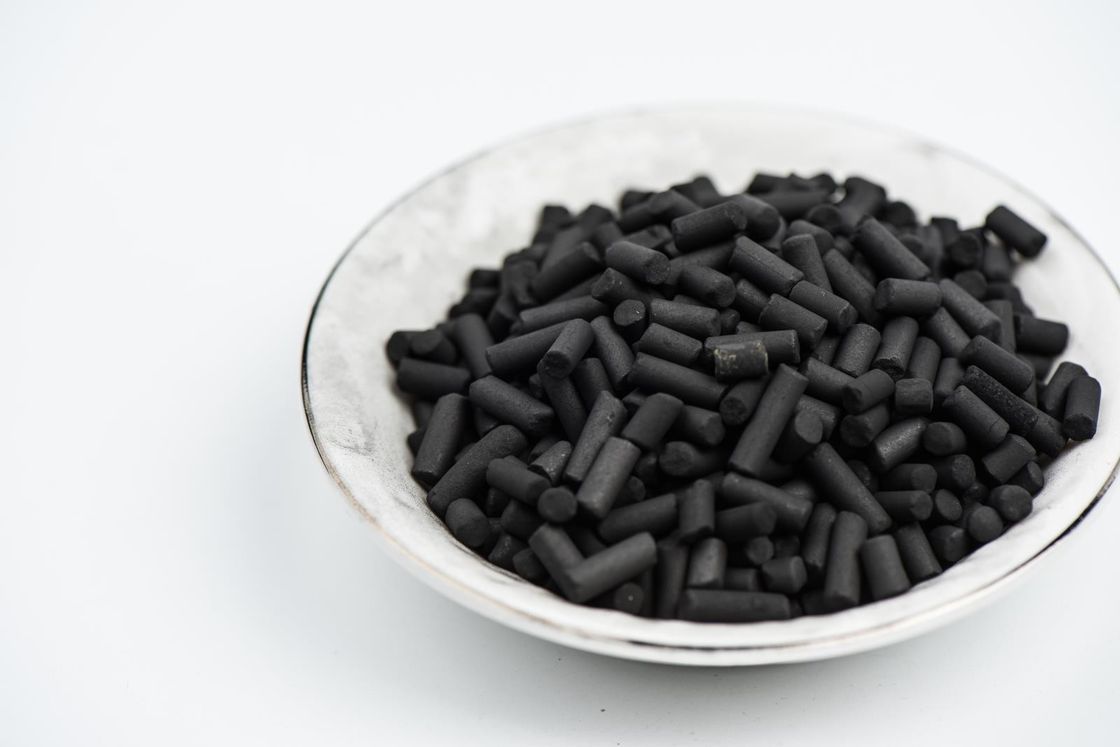 Coal Based Impregnated Activated Carbon Pellet Granule Respirator Human Protection 4mm NAOH 68